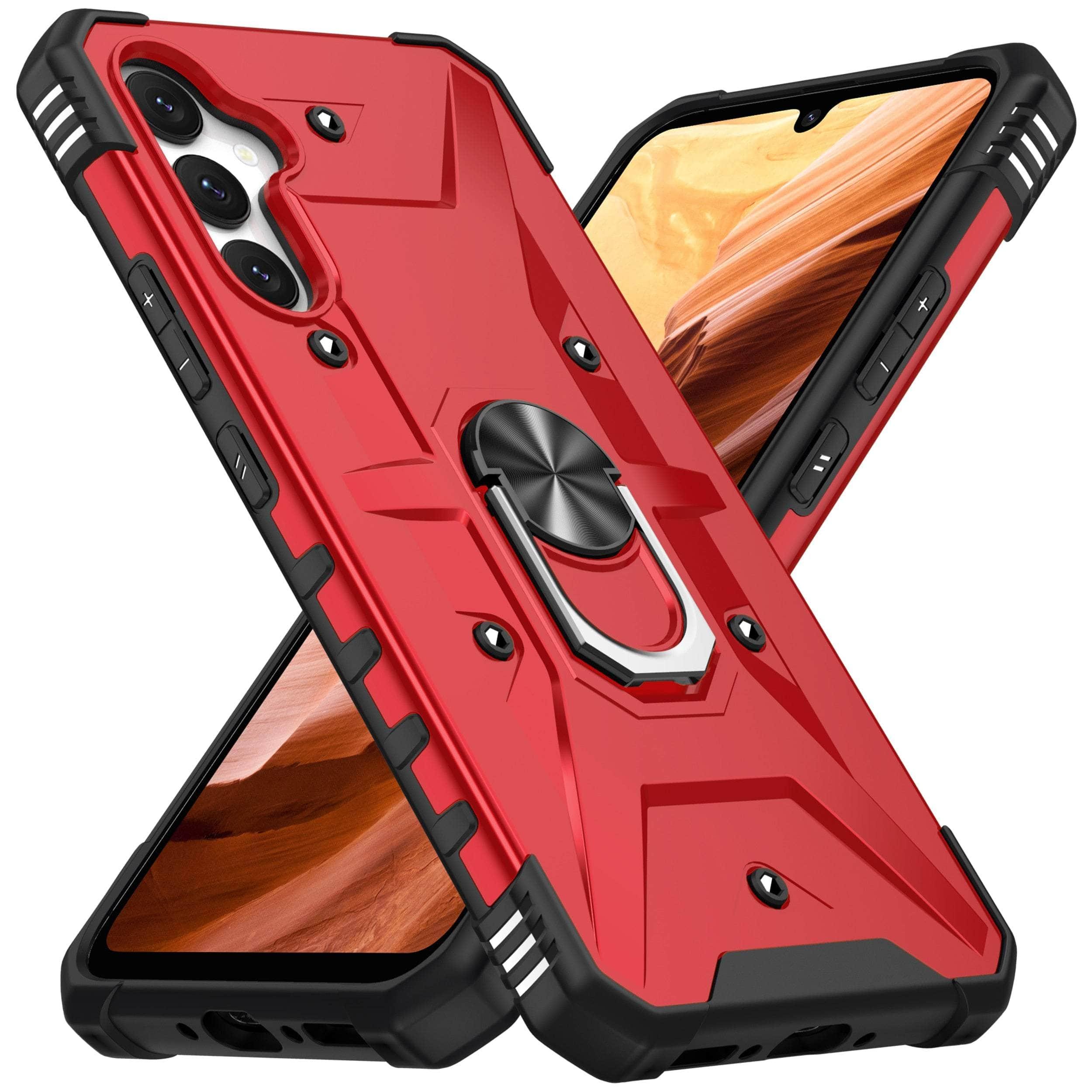 Casebuddy Red / for Galaxy A54 Anti-Slip Finger Ring Galaxy A54 Case
