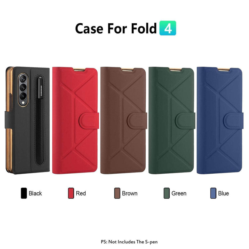 CaseBuddy Australia 0 Magnetic Vegan Leather Galaxy Z Fold 4 Case