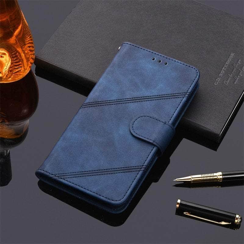 Casebuddy K2-Blue / Galaxy A14 5G Flip Leather Wallet Galaxy A14 Case