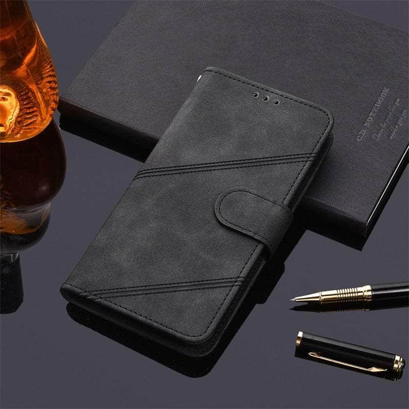 Casebuddy K1-Black / Galaxy A14 5G Flip Leather Wallet Galaxy A14 Case