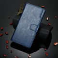 Casebuddy Blue / Galaxy A14 (5G) Galaxy A14 2023 Flip Multi Card Pocket Wallet Shell