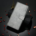 Casebuddy Gray / Galaxy A14 (5G) Galaxy A14 2023 Flip Multi Card Pocket Wallet Shell