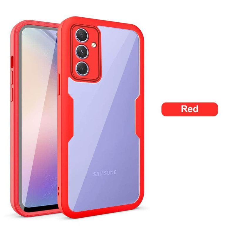 Casebuddy Red / for Samsung A14 5G Galaxy A14 360 Double-sided Shockproof Cover