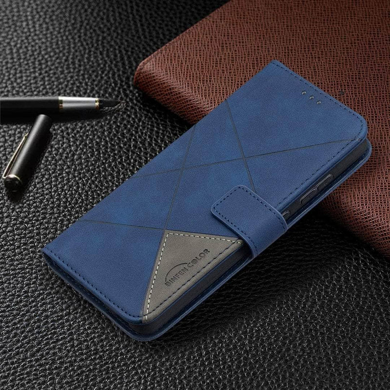 Casebuddy Galaxy A14 / Blue Galaxy A14 Wallet Flip Leather Case