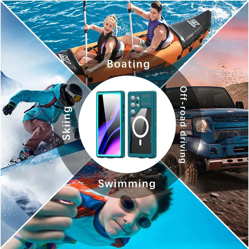 Casebuddy Black / For Galaxy S24 Galaxy S24 IP68 Military Waterproof Case