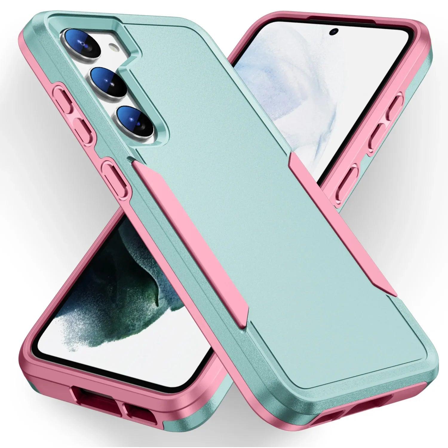 Casebuddy green and pink / for Galaxy S24 Plus Galaxy S24 Plus Anti-Falling Hard Cover