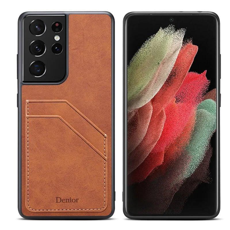 Casebuddy Galaxy S24 Plus Luxury Vegan Leather Card Slot Case