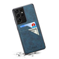 Casebuddy Blue / S24 Plus Galaxy S24 Plus Luxury Vegan Leather Card Slot Case