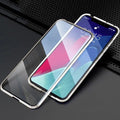 Casebuddy Silver / For S24 Plus Galaxy S24 Plus Magnetic Adsorption Glass Metal Case