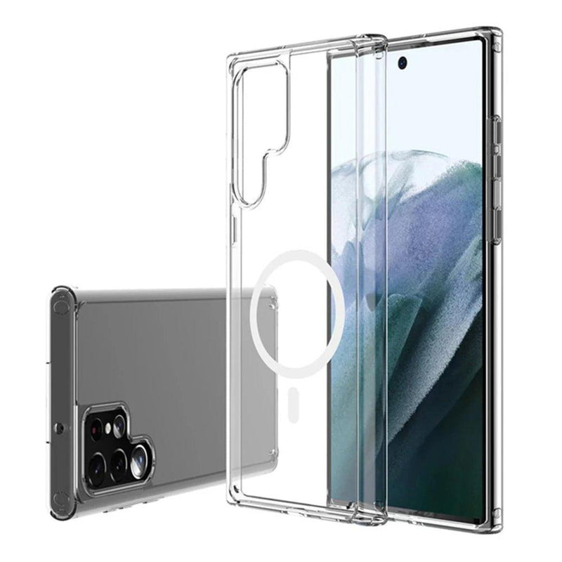 Casebuddy Transparent / For S24 Plus Galaxy S24 Plus Magsafe Magnetic Wireless Charging Case