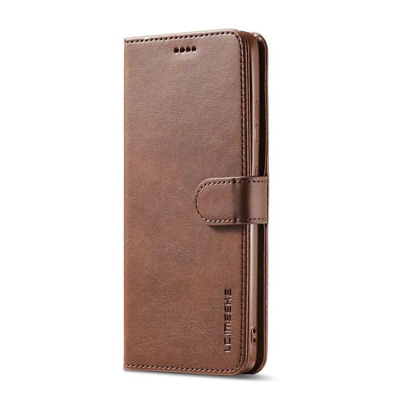 Casebuddy Brown / Samsung S24 Plus Galaxy S24 Plus Vegan Leather Wallet case