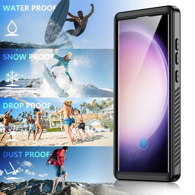 Casebuddy Black / Samsung S24 Ultra Galaxy S24 Ultra IP68 Shellbox Waterproof Case