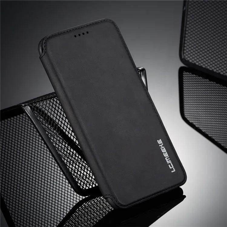 Casebuddy Black / For S24 Ultra Galaxy S24 Ultra Leather Stand Cover