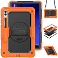 Casebuddy Orange / galaxy tab s9 11 Galaxy Tab S9 Heavy Duty Kickstand Strap Case