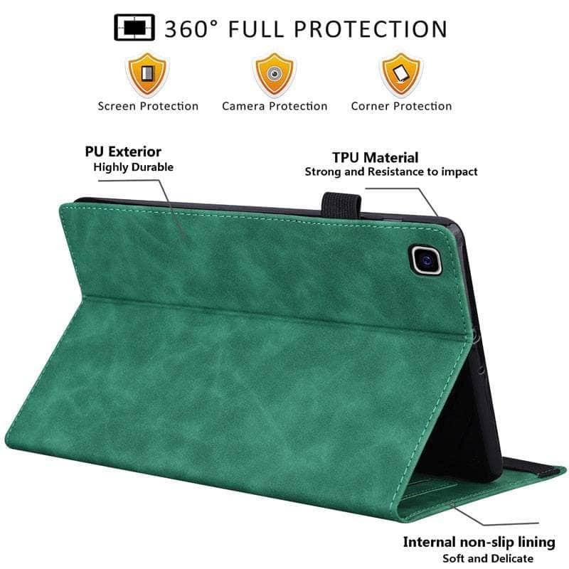 Casebuddy Galaxy Tab S9 Luxury Vegan Leather Wallet Stand