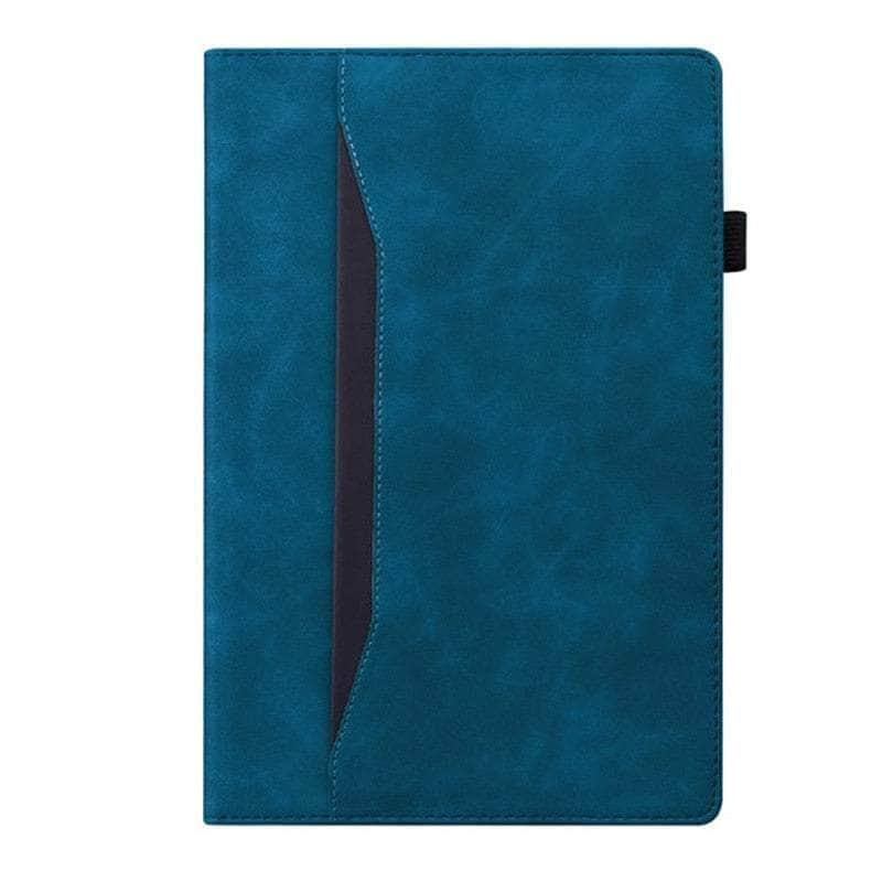 Casebuddy blue-business / Tab S9 (11 inch) Galaxy Tab S9 Luxury Vegan Leather Wallet Stand