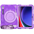 Casebuddy Purple / S9 Plus 12.4 inch Galaxy Tab S9 Plus Shockproof Kids Cover