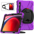 Casebuddy Purple / Tab S9 11 inch Galaxy Tab S9 Rotating Shockproof Rugged Cover