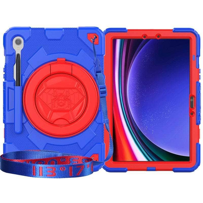 Casebuddy Blue-Red / S9 11 inch Galaxy Tab S9 Shockproof Kids Cover