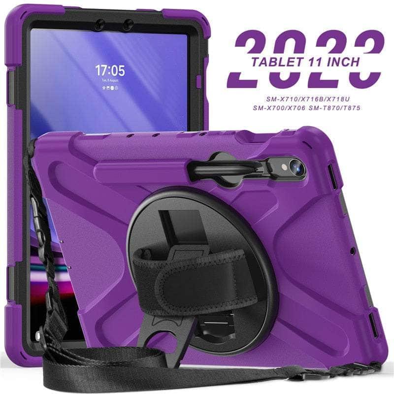 Casebuddy Purple / S9 11 inch Galaxy Tab S9 Shockproof Kids Tablet Stand