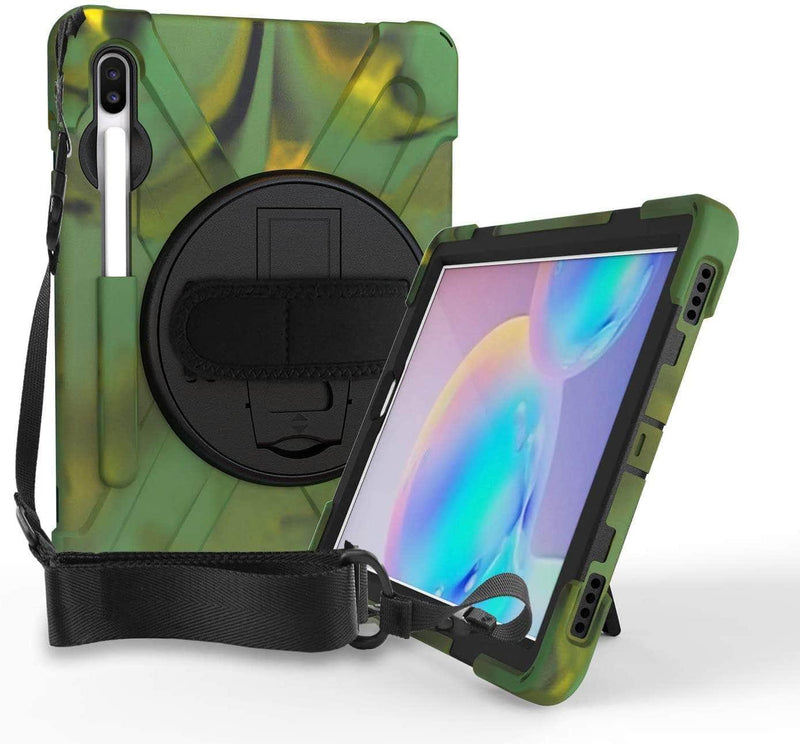 Casebuddy Army Green / S9 11 inch Galaxy Tab S9 Shockproof Kids Tablet Stand