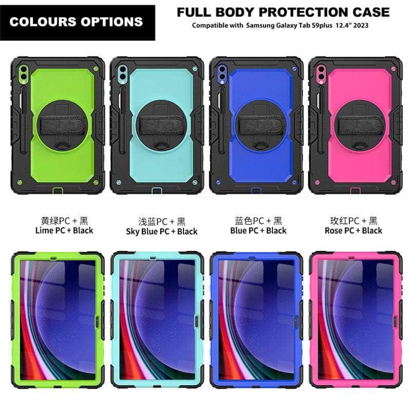 Casebuddy Galaxy Tab S9 Shockproof Shoulder Strap Case