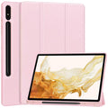 Casebuddy Pink / Tab S9 11inch X710 Galaxy Tab S9 Smart Case Pencil Holder
