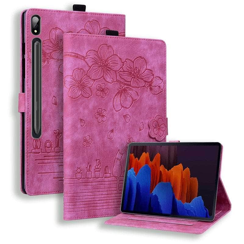 Casebuddy Galaxy Tab S9 Ultra Luxury Vegan Leather Wallet