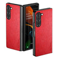 Casebuddy Red / Fold 3 Galaxy Z Fold 3 Vintage Vegan Leather Case