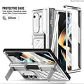 Casebuddy Silver / For Galaxy Z Fold 5 Galaxy Z Fold 5 Rugged Armor Pen Slot Case