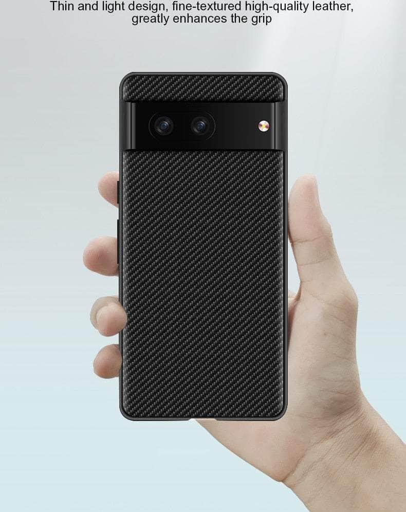 Casebuddy Google Pixel 8 Pro Carbon Fiber Vegan Leather Case