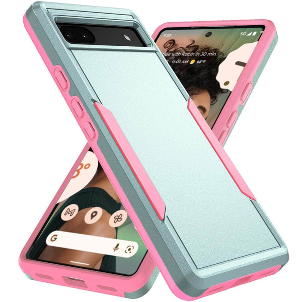 Casebuddy green and pink / for Pixel 8 pro Google Pixel 8 Pro Shockproof Hard Bag Cover