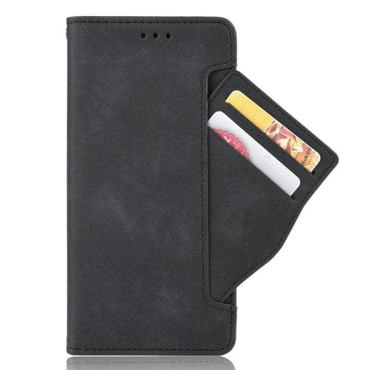 Casebuddy Black / For Pixel 8 Google Pixel 8 Vegan Leather Card Wallet