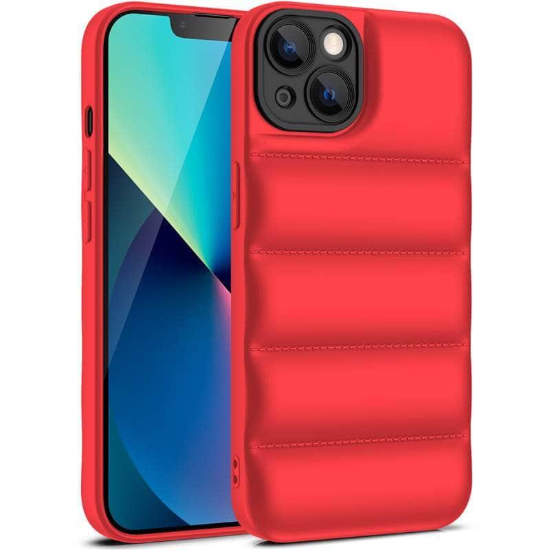 Casebuddy B-Red / For iPhone 15 iPhone 15 Down Jacket Shockproof Cover
