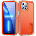 Casebuddy Clear-Orange / For iPhone 15 iPhone 15 Heavy Armor Shockproof Defend Case