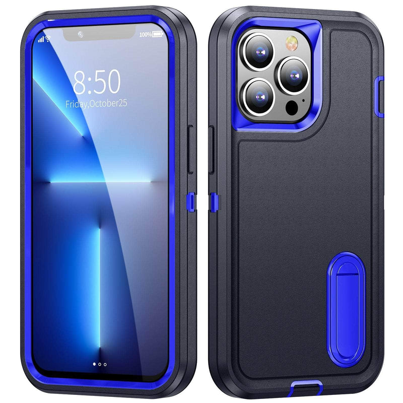 Casebuddy Dark Blue-Navy Blue / For iPhone 15 iPhone 15 Heavy Armor Shockproof Defend Case