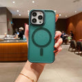 Casebuddy Dark Green / For iPhone 15 iPhone 15 Magnetic Magsafe Shockproof Case