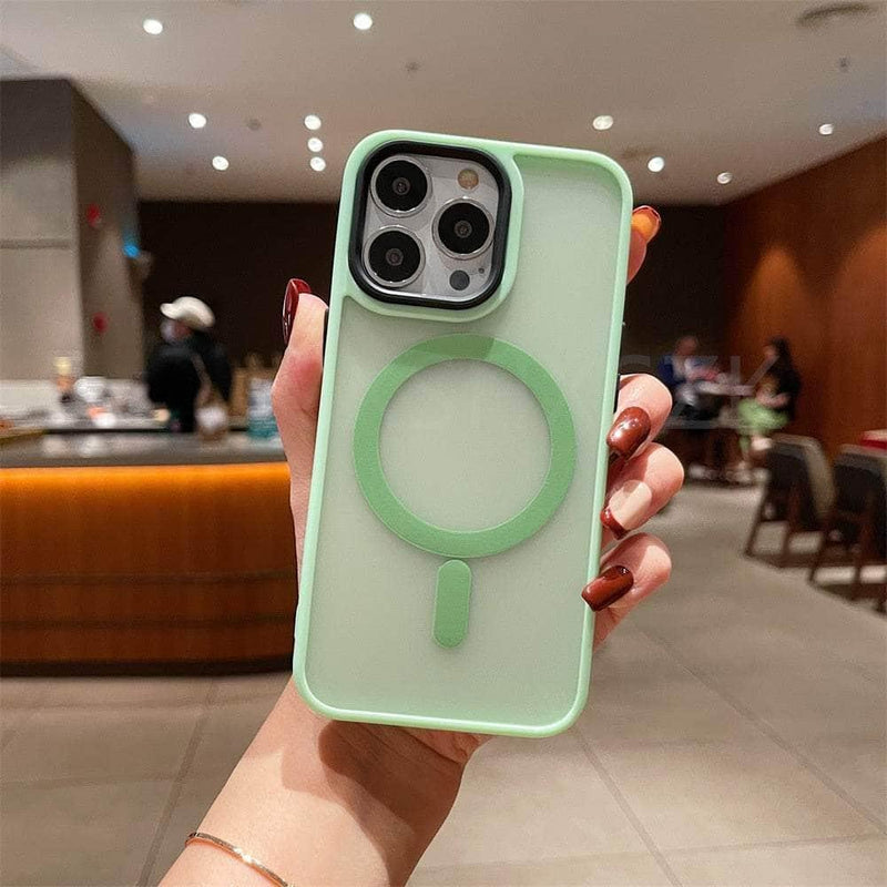 Casebuddy Light Green / For iPhone 15 iPhone 15 Magnetic Magsafe Shockproof Case