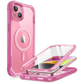 Casebuddy Pink / PC + TPU iPhone 15 Plus I-BLASON AresMag Shockproof MagSafe Case