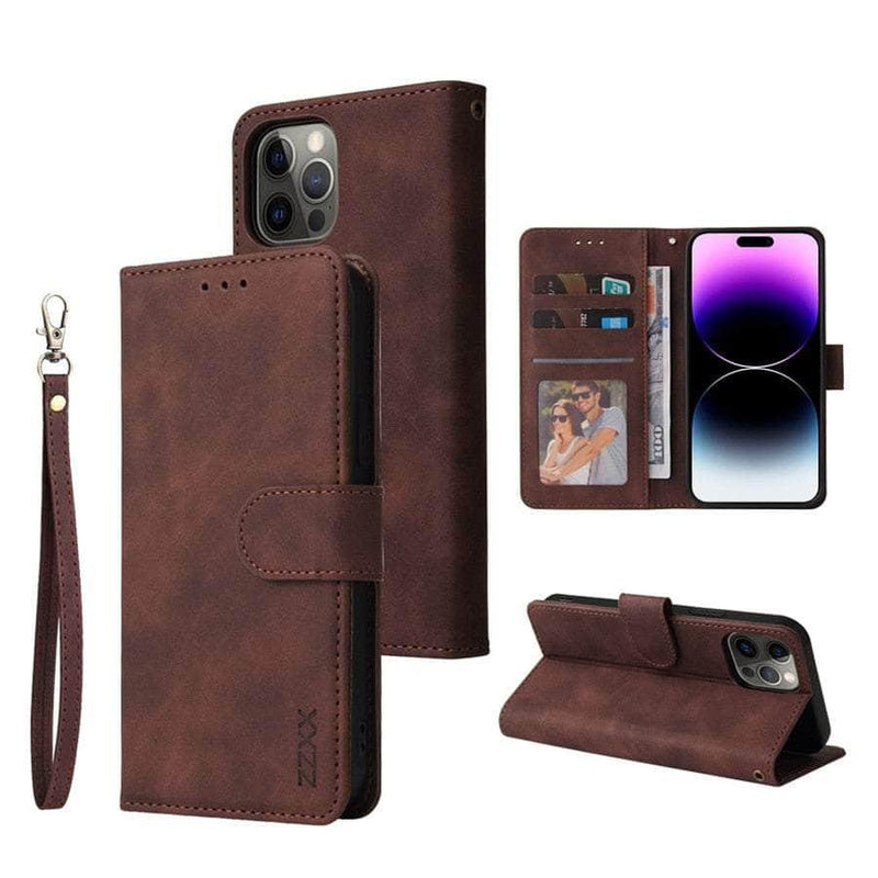 Casebuddy Coffee / iPhone 15 Plus iPhone 15 Plus Leather Wallet Case