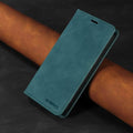 Casebuddy Dark green / For iPhone 15 Plus iPhone 15 Plus RFID Leather Wallet Flip Case