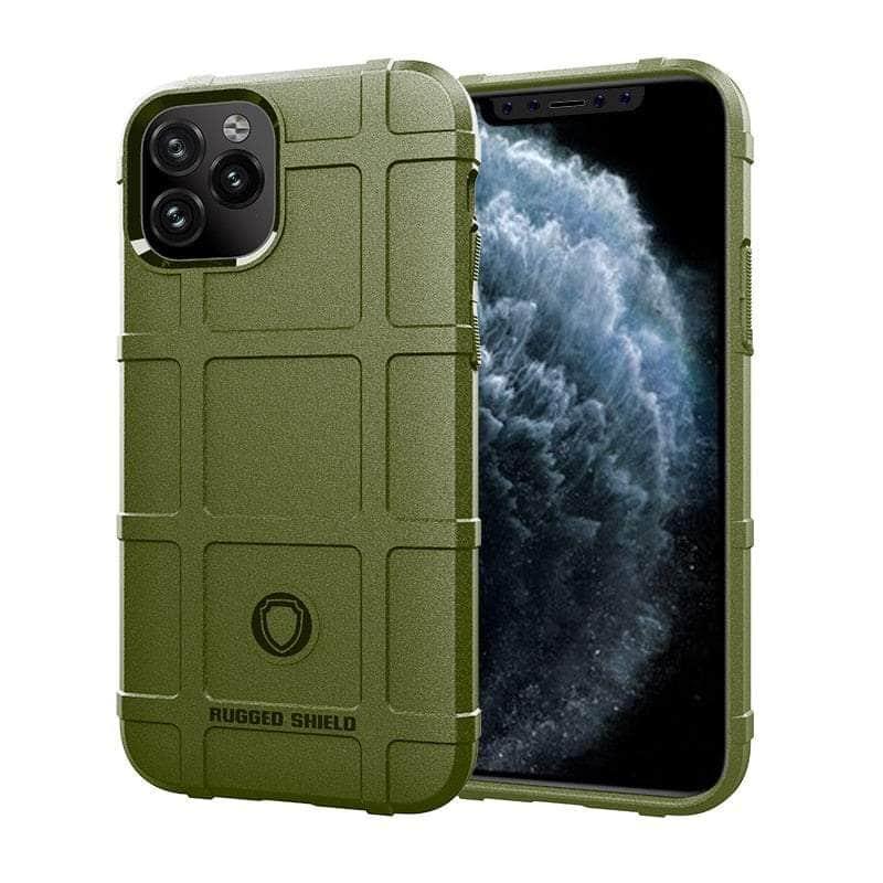 Casebuddy Green / For iPhone 15Plus iPhone 15 Plus Rugged Fiber Shield Matte Rubber Case