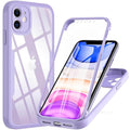 Casebuddy Purple / iPhone 15 Pro iPhone 15 Pro 360 Degree Full Body Rugged Case