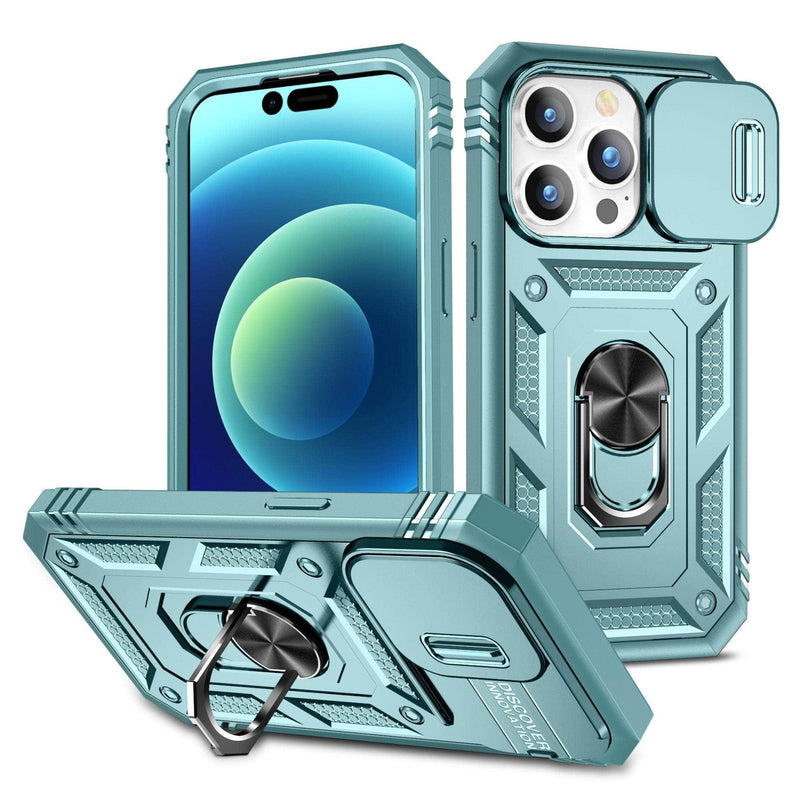 Casebuddy Green / iPhone 15 Pro iPhone 15 Pro Armor Designed Shockproof Rugged Military Case