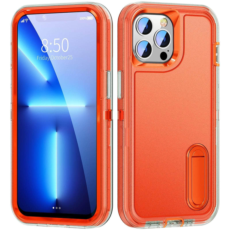 Casebuddy Clear-Orange / For iPhone 15 Pro iPhone 15 Pro Heavy Armor Shockproof Defend Case