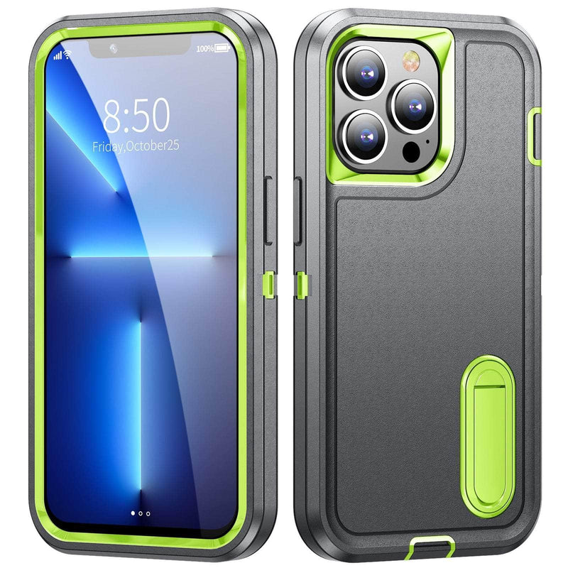 Casebuddy Gray-Green / For iPhone 15 Pro iPhone 15 Pro Heavy Armor Shockproof Defend Case
