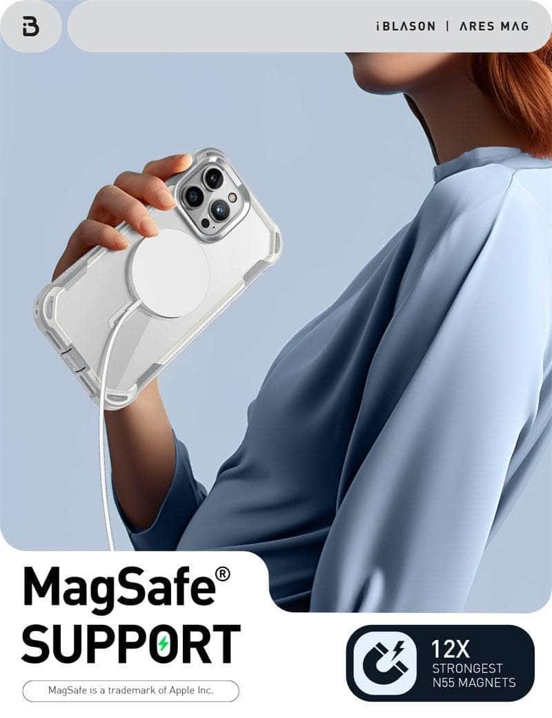 Casebuddy iPhone 15 Pro I-BLASON AresMag Shockproof MagSafe Case