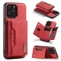 Casebuddy Red / For iPhone 15Promax iPhone 15 Pro Max Magnetic Split Body Wallet Case