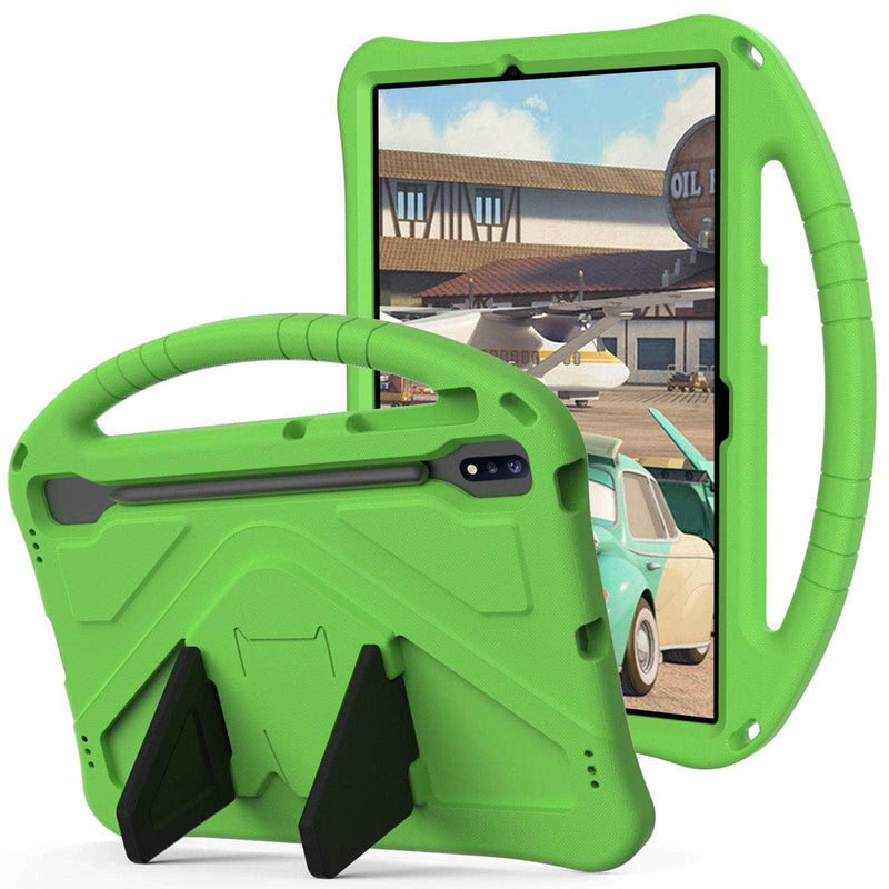 Casebuddy Green / S9 Plus SM-X810 816B Kids EVA Case Galaxy Tab S9 Plus Handholder
