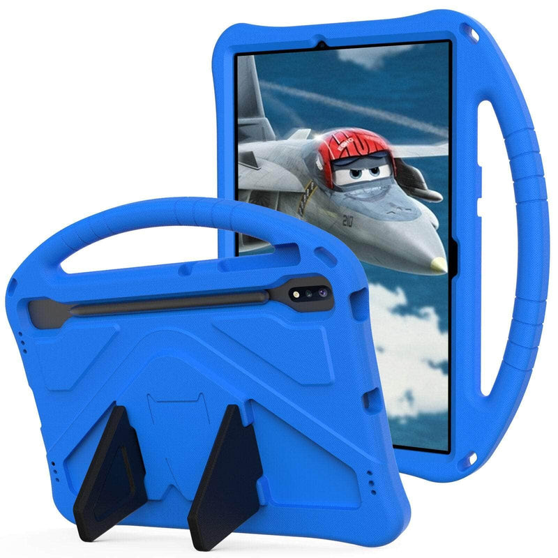 Casebuddy Blue / S9 Plus SM-X810 816B Kids EVA Case Galaxy Tab S9 Plus Handholder